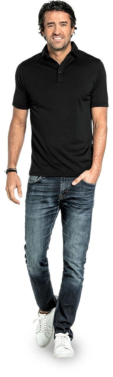 Shirt Polo Short Sleeve Deep Black 2 Shirt Polo Short Sleeve Deep Black - Afbeelding 2