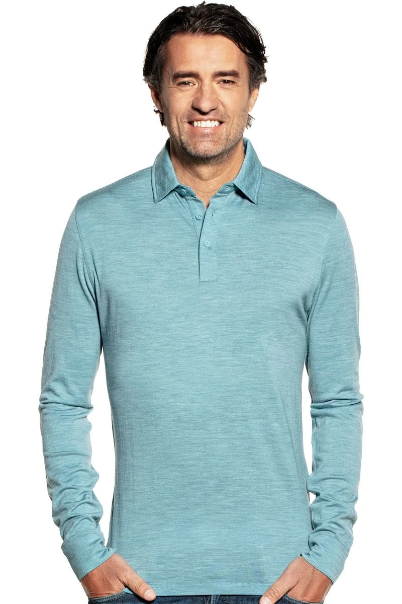 Shirt Polo Long Sleeve Mythos Blue 1 Shirt Polo Long Sleeve Mythos Blue