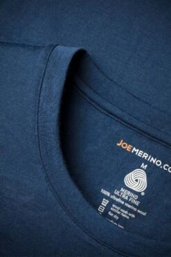 Shirt Long Sleeve Bright Blue -Kleding Winkel joe shirt rond brightblue detail 1