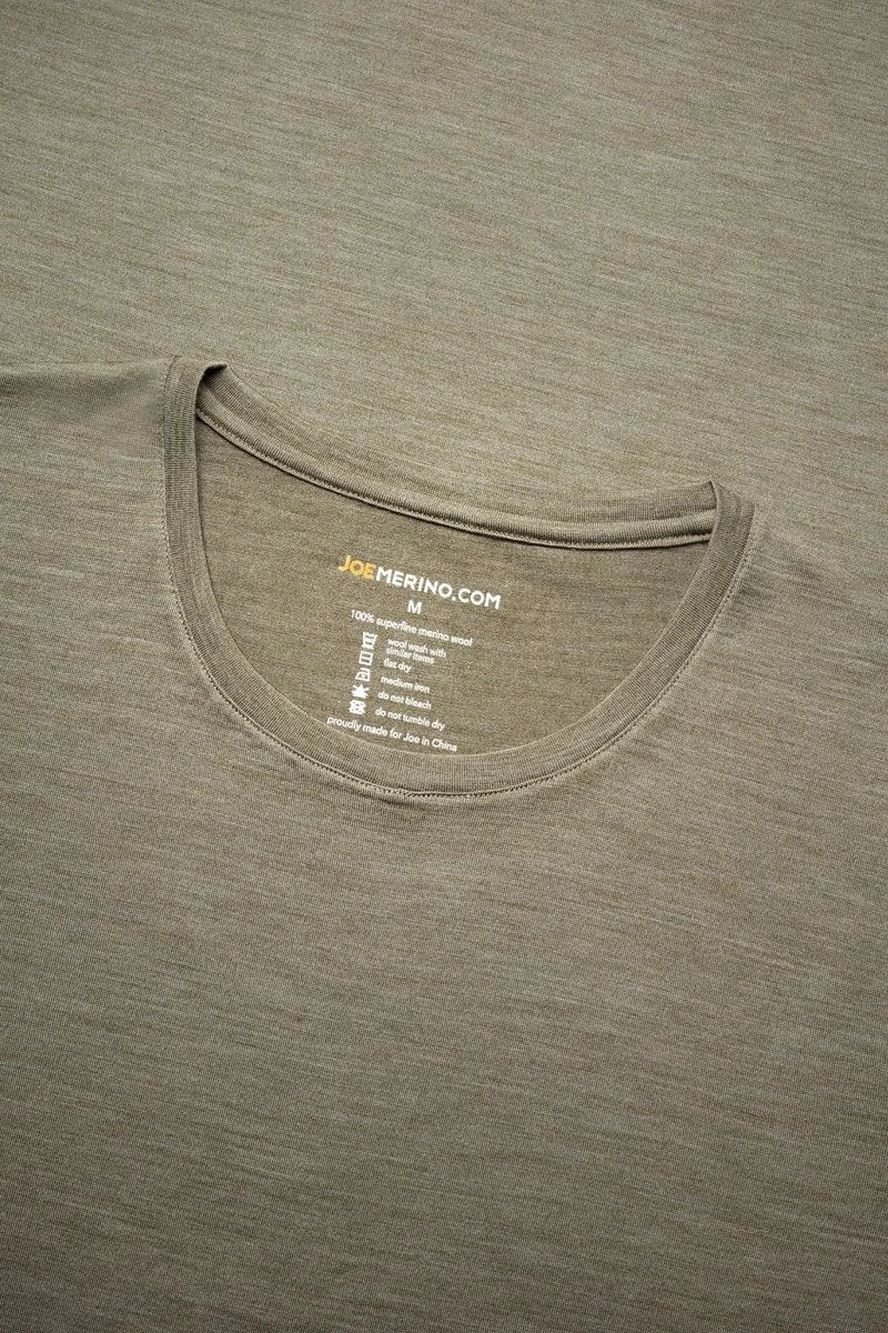 Joe Shirt Round Neck Clean Kaki 3 Joe Shirt Round Neck Clean Kaki - Afbeelding 3