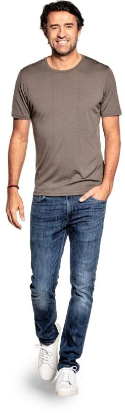 Joe Shirt Round Neck Military -Kleding Winkel joe shirt roundneck military staand