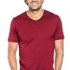 Joe Shirt V-neck Burgundy Red