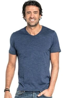 Joe Shirt V-neck Coastal Blue