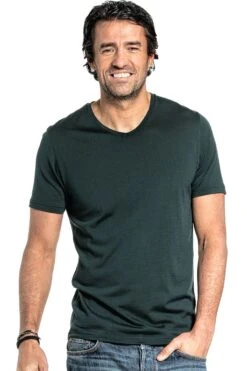 Joe Shirt V-neck Dark Green