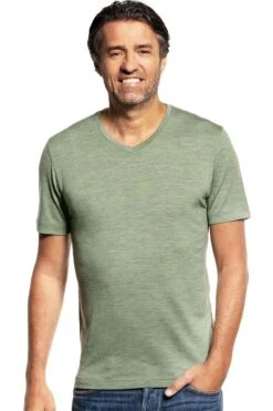 Joe Shirt V-neck Agave Green