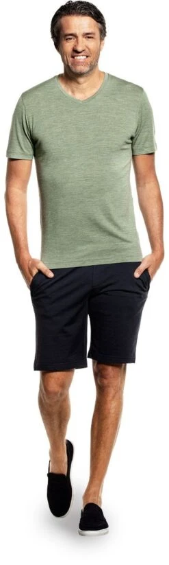 Joe Shirt V-neck Agave Green -Kleding Winkel joe shirt v neck agavegreen john2