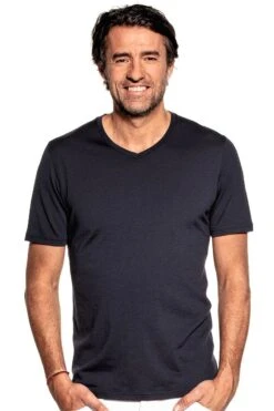 Joe Shirt V-neck Blue Grey