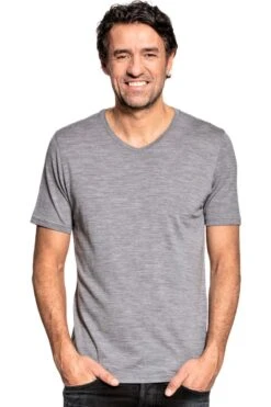 Joe Shirt V-neck Mid Grey