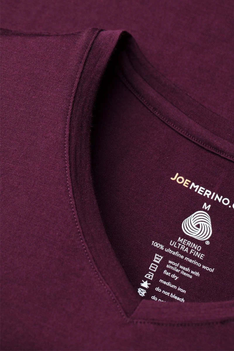 Joe Shirt V-neck Red Cabbage 3 Joe Shirt V-neck Red Cabbage - Afbeelding 3