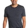 Shirt Round Neck Big Stripe True Navy
