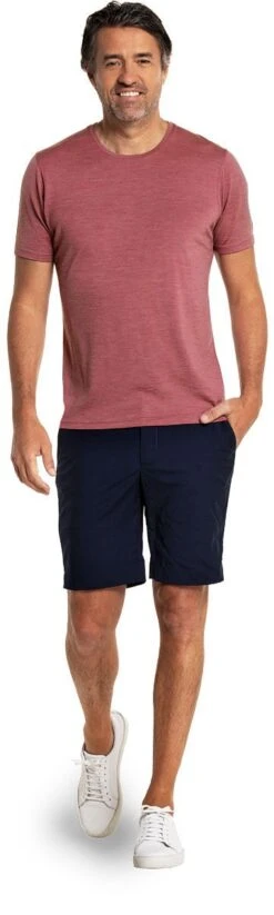 Shirt Round Neck Peruvian Pink -Kleding Winkel joe shirtroundneck peruvianpink shorts staand