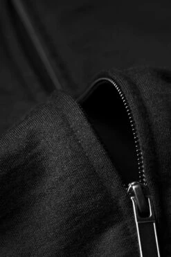 Joe Sweatvest Deep Black -Kleding Winkel joe sweat 007 deepblack detail 02