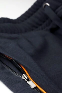 Joe Sweatshorts Extra Long Blue Grey -Kleding Winkel joe sweatshort blue grey detail zak 1