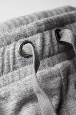 Joe Sweatshorts Mid Grey -Kleding Winkel joe sweatshort mid grey detail veters