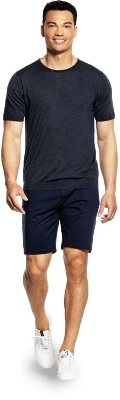 Joe Sweatshorts Extra Long Navy Blue
