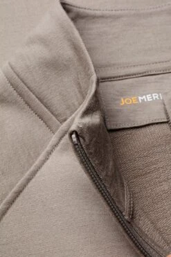 Joe Sweatvest Tortuga Kaki -Kleding Winkel joe sweatvest tortuga kraag