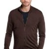Joe Riva Cardigan Zip Pure Chocolate