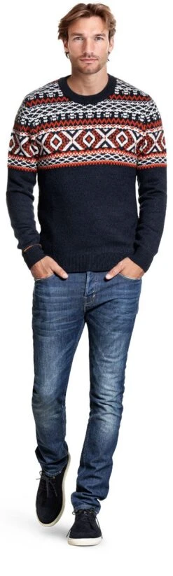 Joe Nordic True Navy 6 Joe Nordic True Navy -Kleding Winkel joe thijs snow nordic truenavy woolwhite burnedmanderin staand