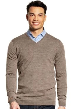 Joe V-neck Extra Long Undyed Cortado