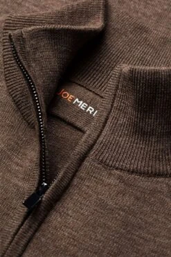 Joe Zip Undyed Espresso -Kleding Winkel joe undyed espresso zip detail