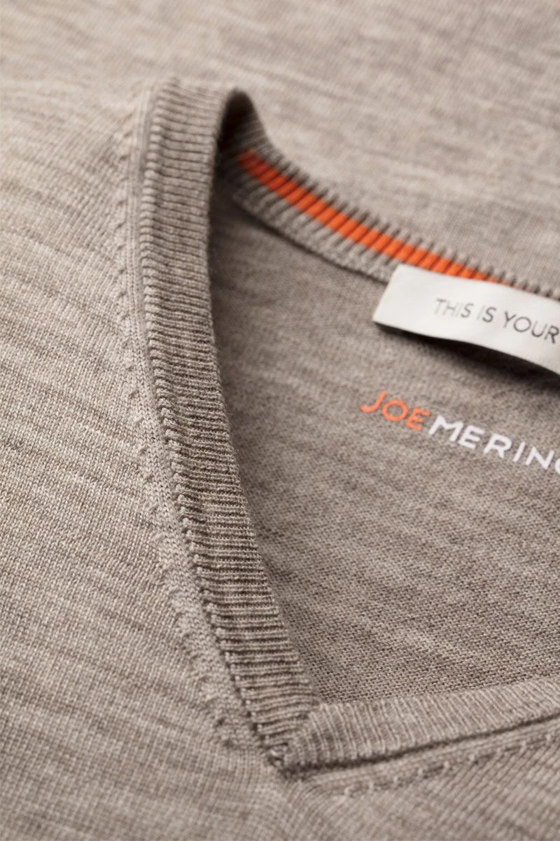 Joe V-neck Extra Long Undyed Latte 3 Joe V-neck Extra Long Undyed Latte - Afbeelding 3