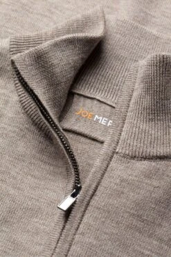 Joe Zip Undyed Latte -Kleding Winkel joe undyed latte zip detail