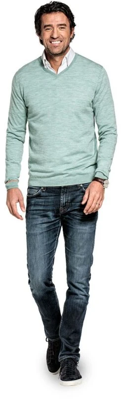Kleding Winkel -Kleding Winkel joe v neck antique mint 2018