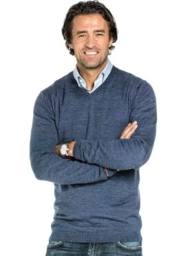 Joe V-Neck Coastal Blue