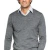 Joe V-Neck Grey Charcoal