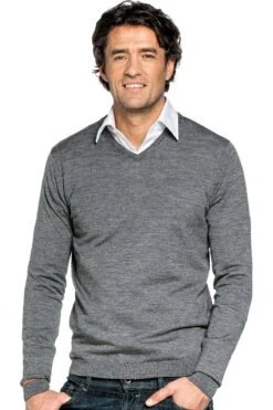 Joe V-Neck Grey Charcoal