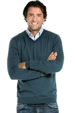 Joe V-neck Proud Peacock