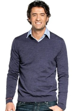 Joe V-Neck Purple Mauve