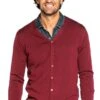 Joe Vest Burgundy Red