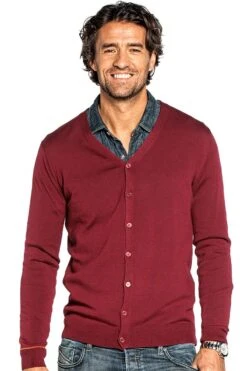 Joe Vest Burgundy Red