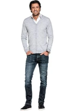 Joe Vest Clear Grey Heavy Melange -Kleding Winkel joe vest clear grey 01