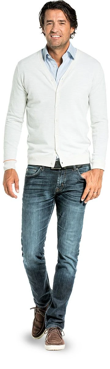 Joe Vest Wool White 2 Joe Vest Wool White - Afbeelding 2