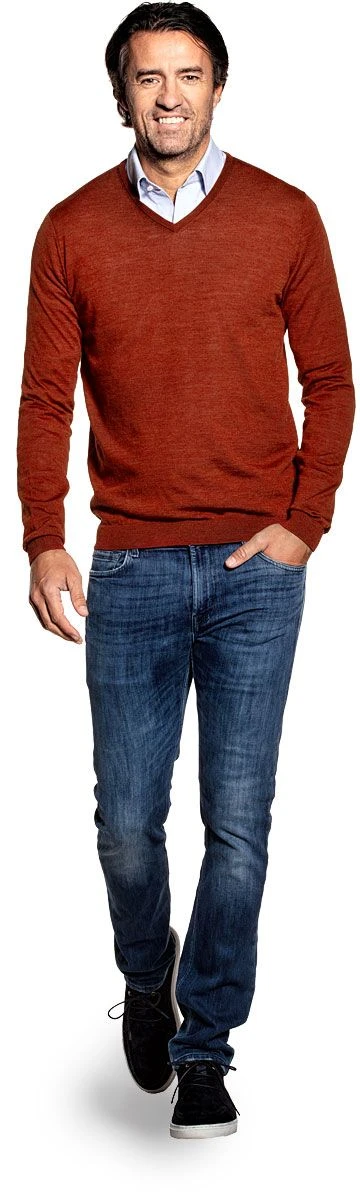 Joe V-neck Copper Canyon 2 Joe V-neck Copper Canyon - Afbeelding 2