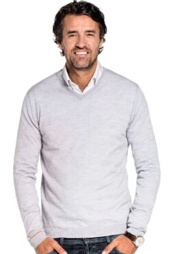 Joe V-Neck Dusty Grey