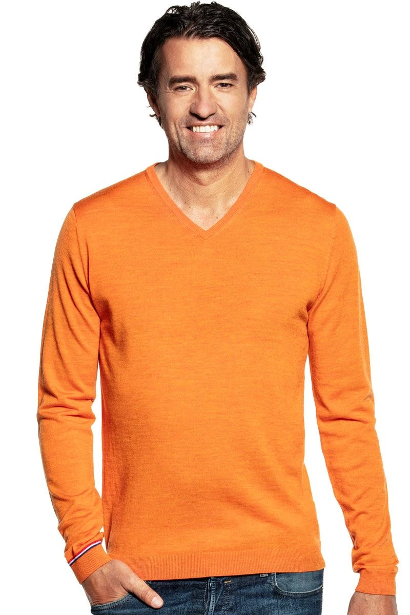 Joe V-neck Dutch Orange 3 Joe V-neck Dutch Orange - Afbeelding 3