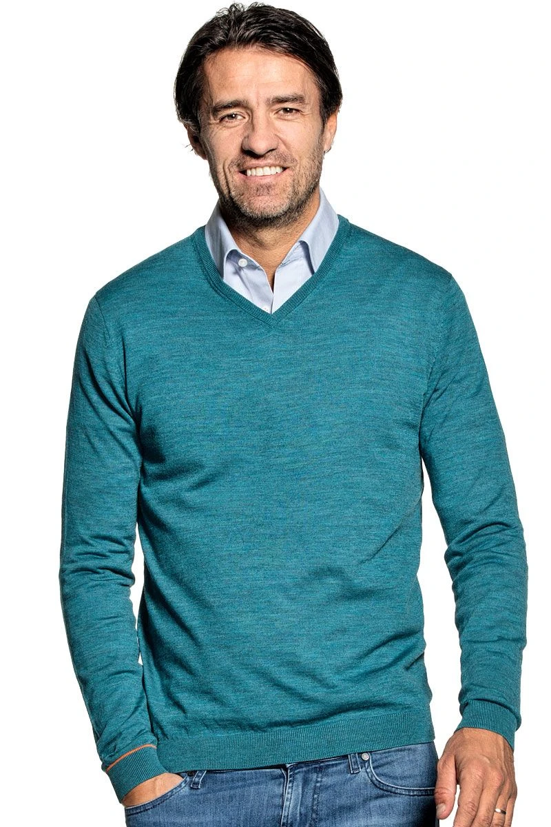 Joe V-Neck Petrol Bay 1 Joe V-Neck Petrol Bay