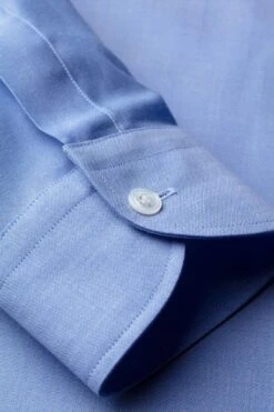 Joe Woven Shirt Extra Long Chambray Light Blue -Kleding Winkel joe wovenshirt chambray lightblue arm