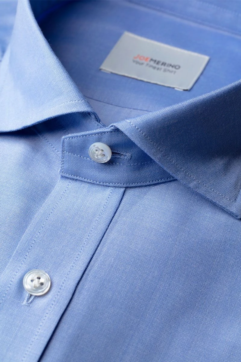 Joe Woven Shirt Chambray Light Blue 4 Joe Woven Shirt Chambray Light Blue - Afbeelding 4