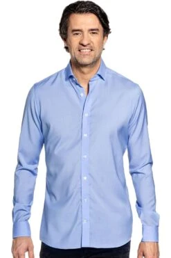 Joe Woven Shirt Chambray Light Blue