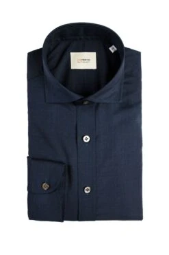 Joe Woven Shirt Navy Blue -Kleding Winkel joe wovenshirt darkblue flat 1