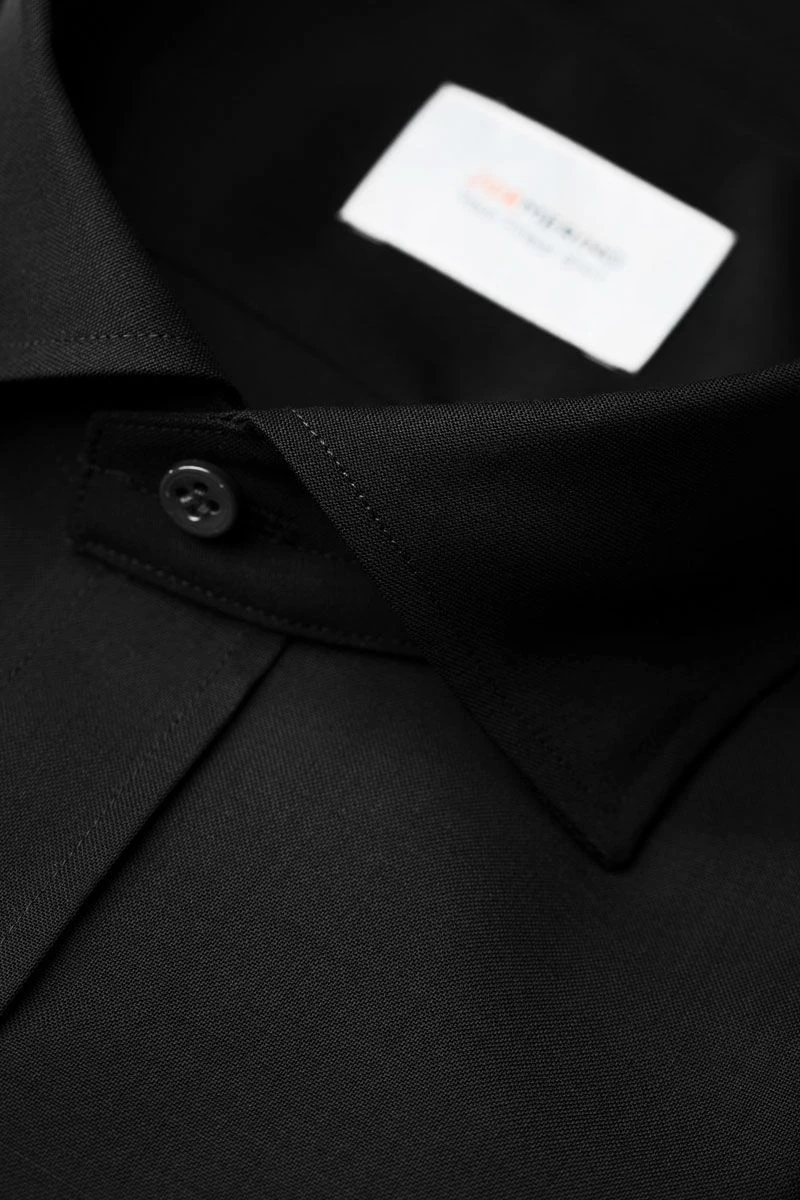 Joe Woven Shirt Deep Black 4 Joe Woven Shirt Deep Black - Afbeelding 4