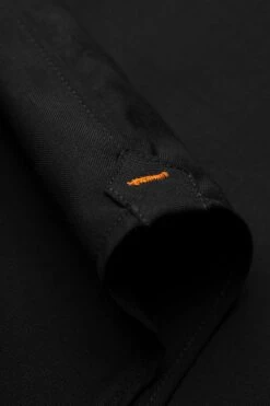 Joe Woven Shirt Extra Long Deep Black -Kleding Winkel joe wovenshirt deepblack detail04 1 1