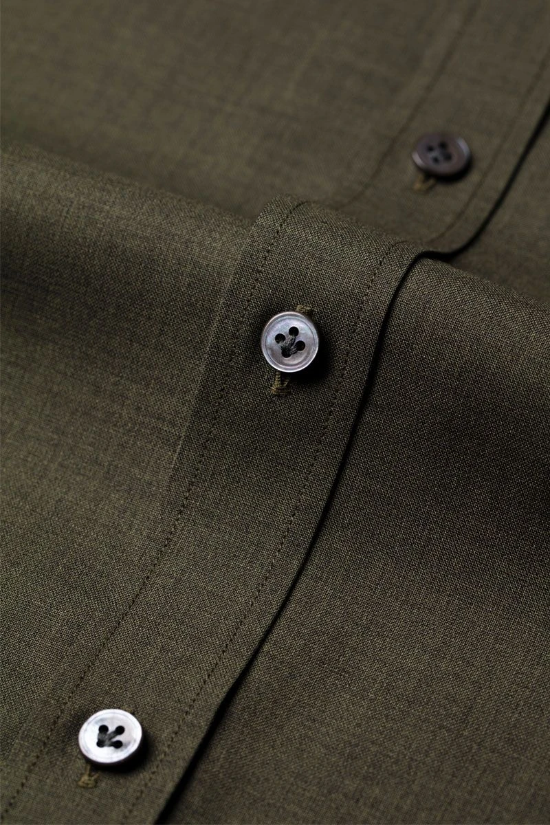 Joe Woven Shirt Army Classic 5 Joe Woven Shirt Army Classic - Afbeelding 5