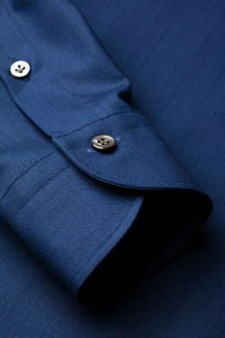 Joe Woven Shirt Indigo Blue -Kleding Winkel joe wovenshirt indigoblue detail arm