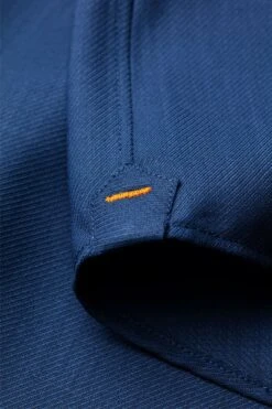 Joe Woven Shirt Indigo Blue -Kleding Winkel joe wovenshirt indigoblue detail orange