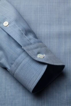 Joe Woven Shirt Mixed Stripes Blue -Kleding Winkel joe wovenshirt mixed stripe blue detail arm 1